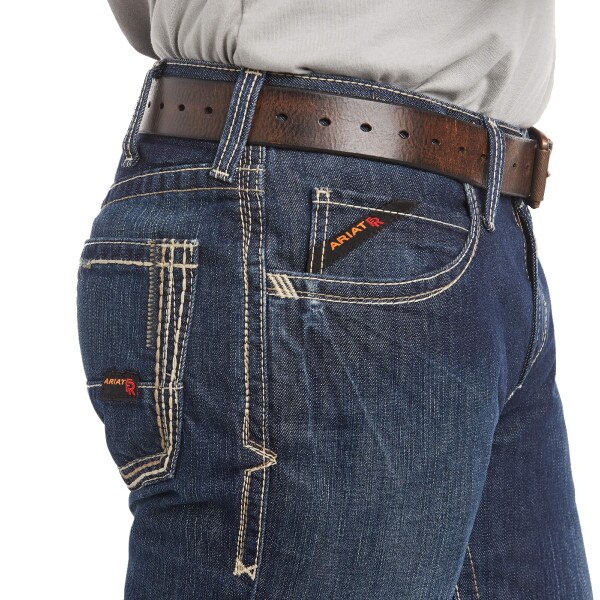 Ariat FR M4 Relaxed Boundary Boot Cut Jean in Shale